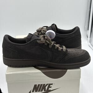 Size 13 Travis Scott x Air Jordan 1 Retro OG SP Low Velvet Brown Sample 1 Of 24